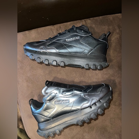 Reebok Shoes - Reebok Classic x Cardi B Leather “Core Black/Dark Silver" women’s 8